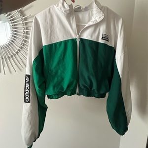 Adidas crop track jacket